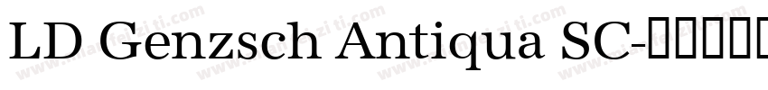 LD Genzsch Antiqua SC字体转换